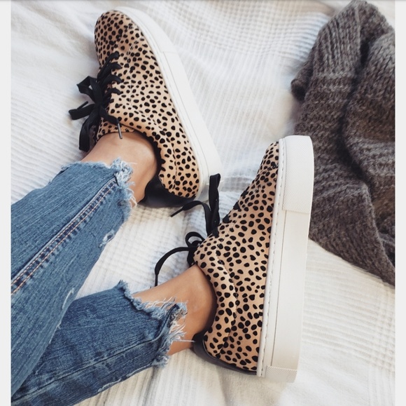🆕️//The Brandy//leopard lace up sneaker - Picture 4 of 7